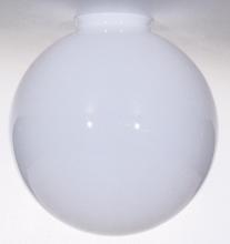 Satco Products Inc. 50/153 - Blown Glossy Opal Ball Shade; Diameter 10 inch; Fitter 4 inch