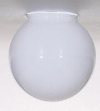 Satco Products Inc. 50/186 - Opal White Glass Globe Shade; 5 inch Diameter; 3-1/4 inch Fitter