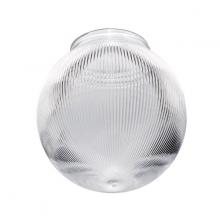 Satco Products Inc. 50/928 - Clear Prismatic Ball; 8 inch Diameter; 8 inch Fitter