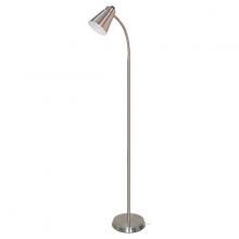 Satco Products Inc. 57/054 - Gooseneck Floor Lamp; 1 Light; GU24; Brushed Nickel