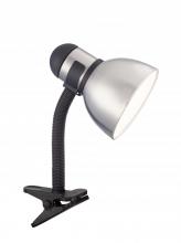 Satco Products Inc. 57/057 - Clip On Goose Neck Lamp; GU24 Bulb Base; Steel / Black Finish