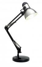 Satco Products Inc. 57/058 - Swing Arm Drafting Lamp; 1 Light; GU24 Bulb Base; Steel / Black; Adjustable height