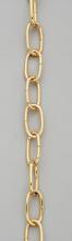 Satco Products Inc. S70/569 - 8 Gauge Chain; Polished Brass Finish; 1 Yard Length