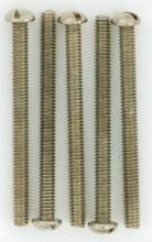 Satco Products Inc. S70/637 - 5 Round Head Screws; 8/32; Nickel Plated Finish