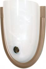 Satco Products Inc. S75/048 - Night Light; Art Deco; Gold Finish; With Photo Cell