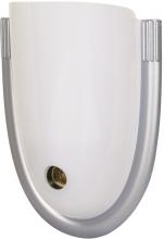 Satco Products Inc. S75/049 - Night Light; Art Deco; Silver Finish; With Photo Cell