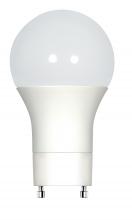 Satco Products Inc. S9218 - Discontinued - 9.8 watt; A19 LED; Frosted; 3500K; GU24 base; 300' beam spread; 120 volts