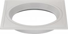 Satco Products Inc. S9526 - Freedom Square 4" Trim Option For 4" Base Unit; White Finish