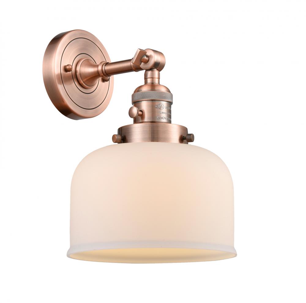 Bell - 1 Light - 8 inch - Antique Copper - Adjustable Sconce