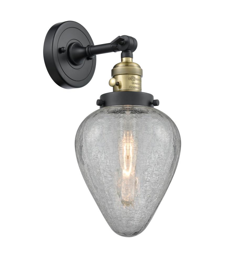 Geneseo - 1 Light - 7 inch - Black Antique Brass - Adjustable Sconce
