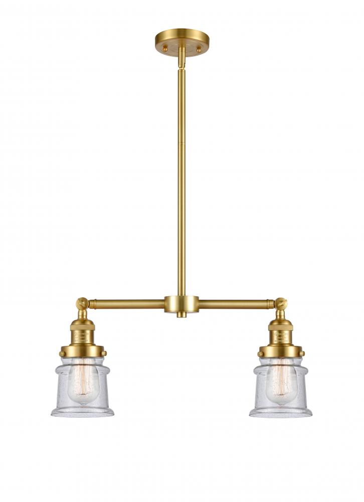 Canton - 2 Light - 21 inch - Satin Gold - Stem Hung - Adjustable Island Light
