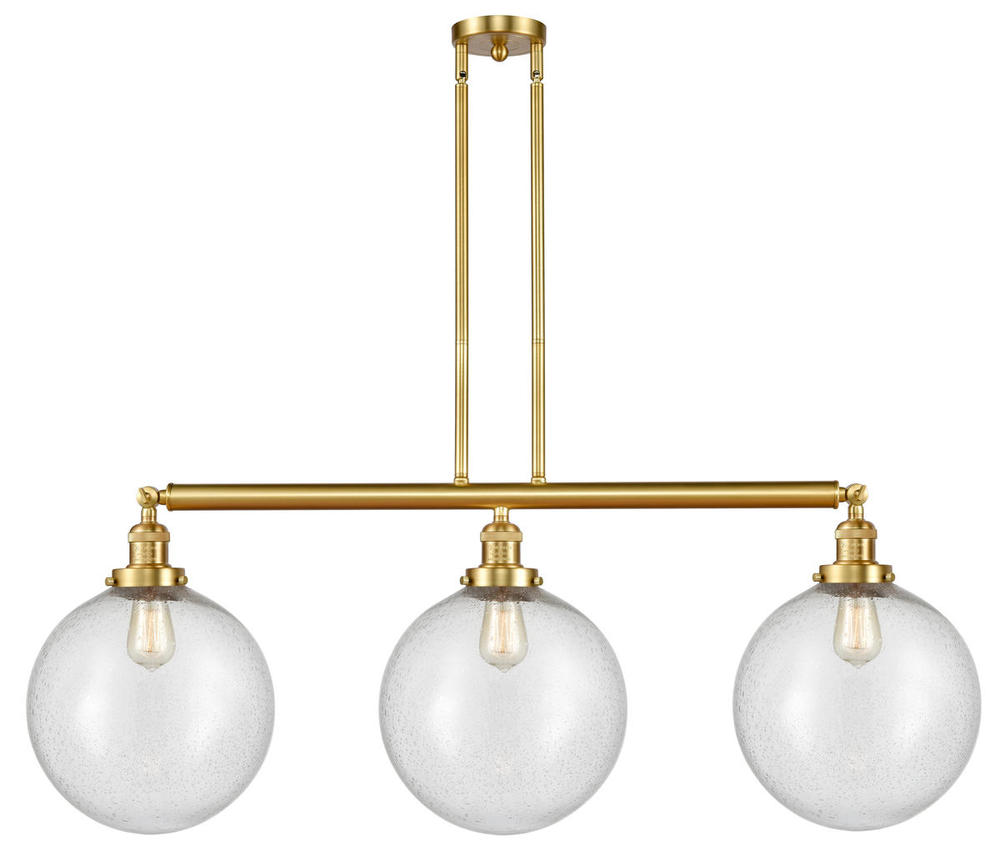 Beacon - 3 Light - 44 inch - Satin Gold - Stem Hung - Adjustable Island Light