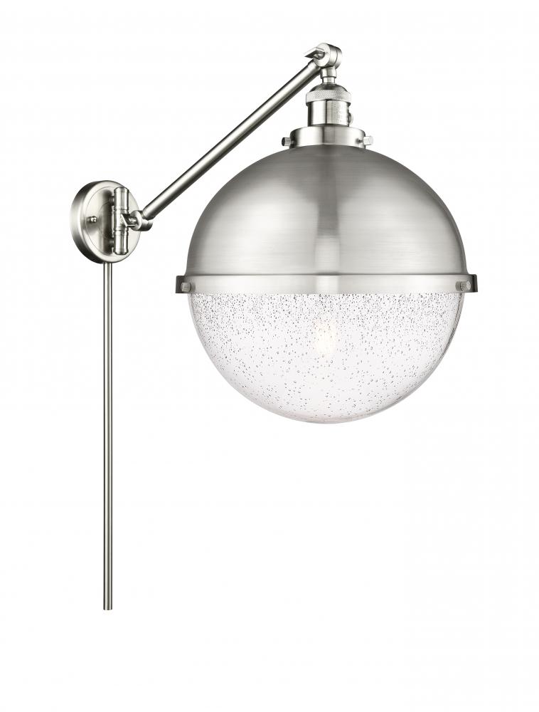 Hampden - 1 Light - 13 inch - Brushed Satin Nickel -Adjustable Swing Arm