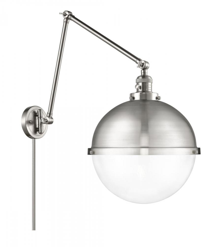 Hampden - 1 Light - 13 inch - Brushed Satin Nickel -Adjustable Swing Arm