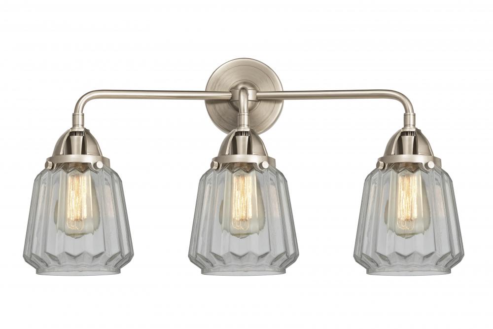 Chatham - 3 Light - 24 inch - Brushed Satin Nickel - Bath Vanity Light