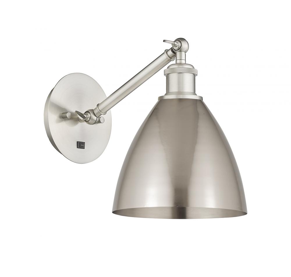 Bristol - 1 Light - 8 inch - Brushed Satin Nickel - Adjustable Sconce