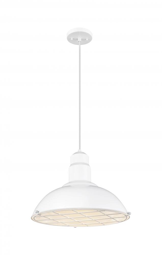 Langston - 1 Light - 16 inch - White - Cord hung - Pendant