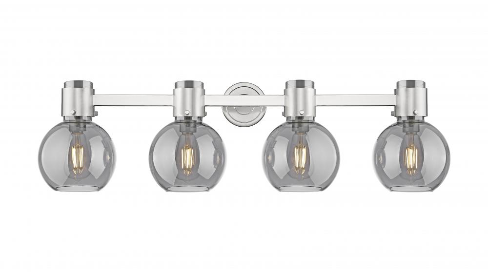 Lawton Sphere - 4 Light - 27 inch - Brushed Satin Nickel - Bath Vanity Light
