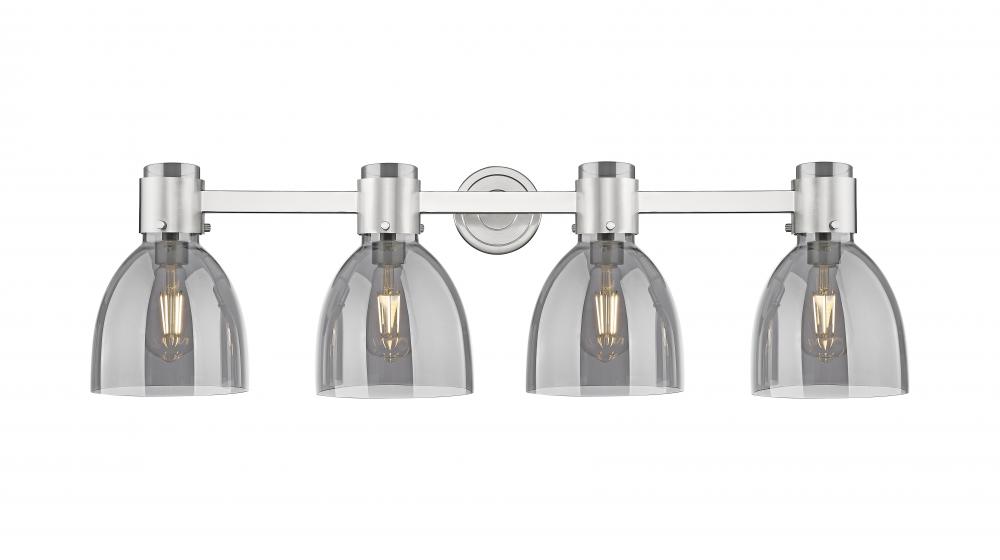Lawton Bell - 4 Light - 27 inch - Satin Nickel - Bath Vanity Light