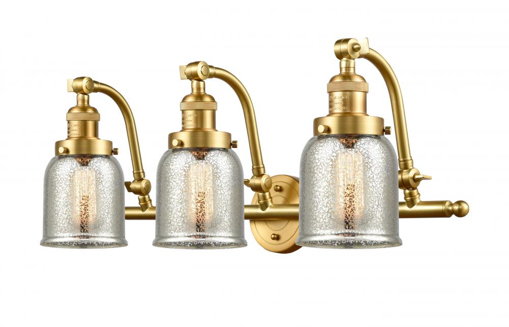 Bell - 3 Light - 28 inch - Satin Gold - Adjustable Bath Vanity Light