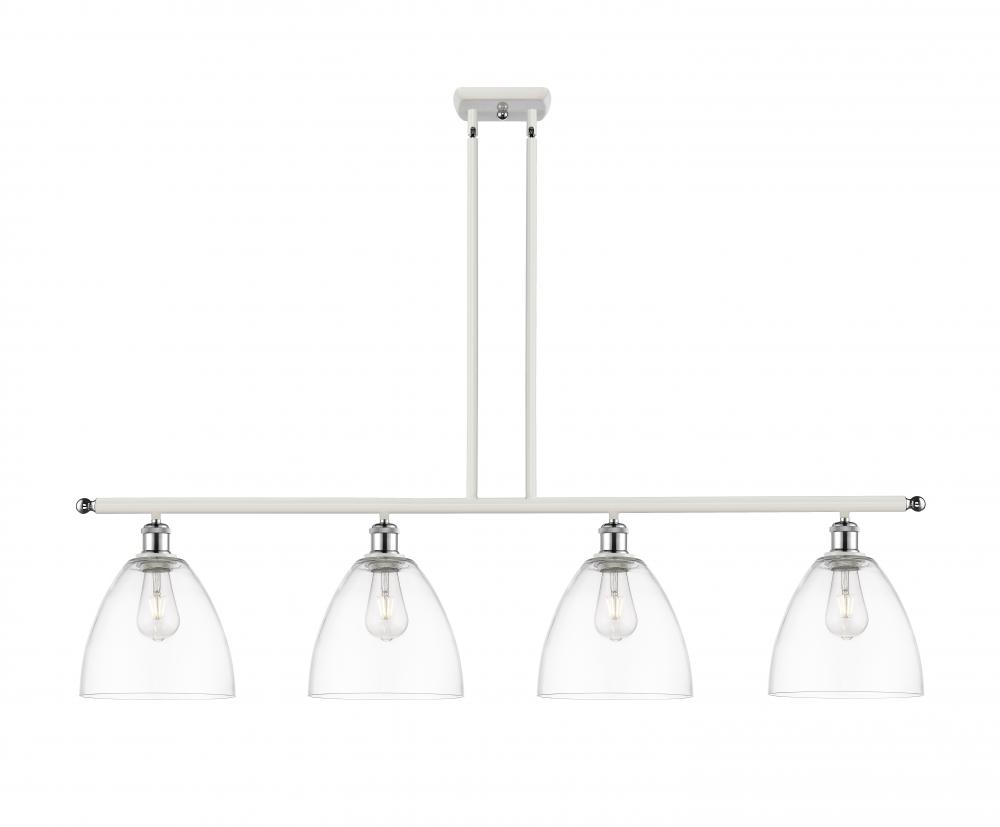 Bristol - 4 Light - 48 inch - White Polished Chrome - Cord hung - Island Light