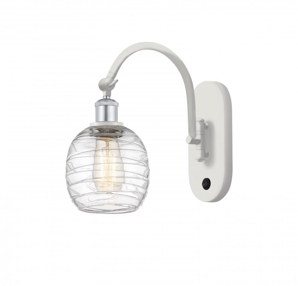 Belfast - 1 Light - 6 inch - White Polished Chrome - Adjustable Swing Arm