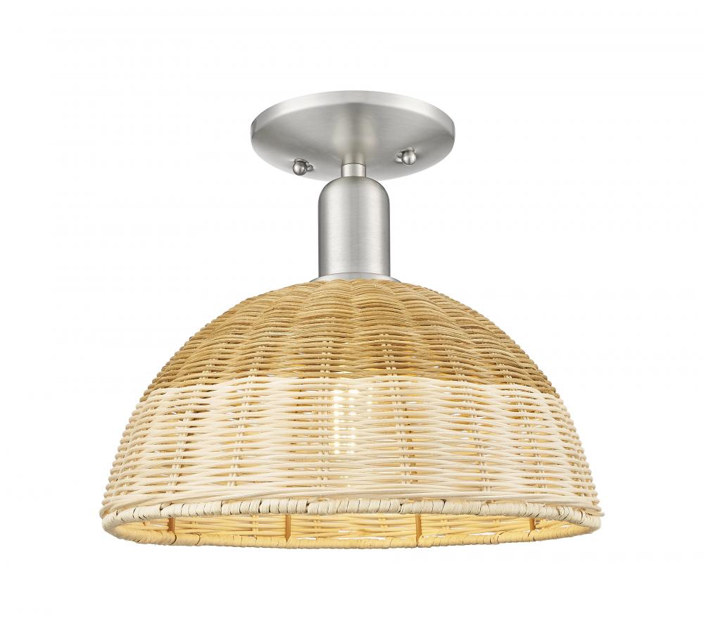 Natural Ballston Dome - 1 Light - 6 inch - Antique Copper - Semi-Flush Mount