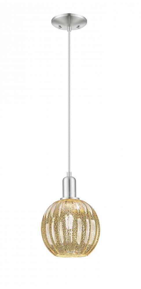 Preston - 1 Light - 6 inch - Brushed Satin Nickel - Mini Pendant