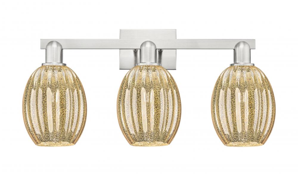 Preston - 3 Light - 26 inch - Brushed Satin Nickel - Bath Vanity Light