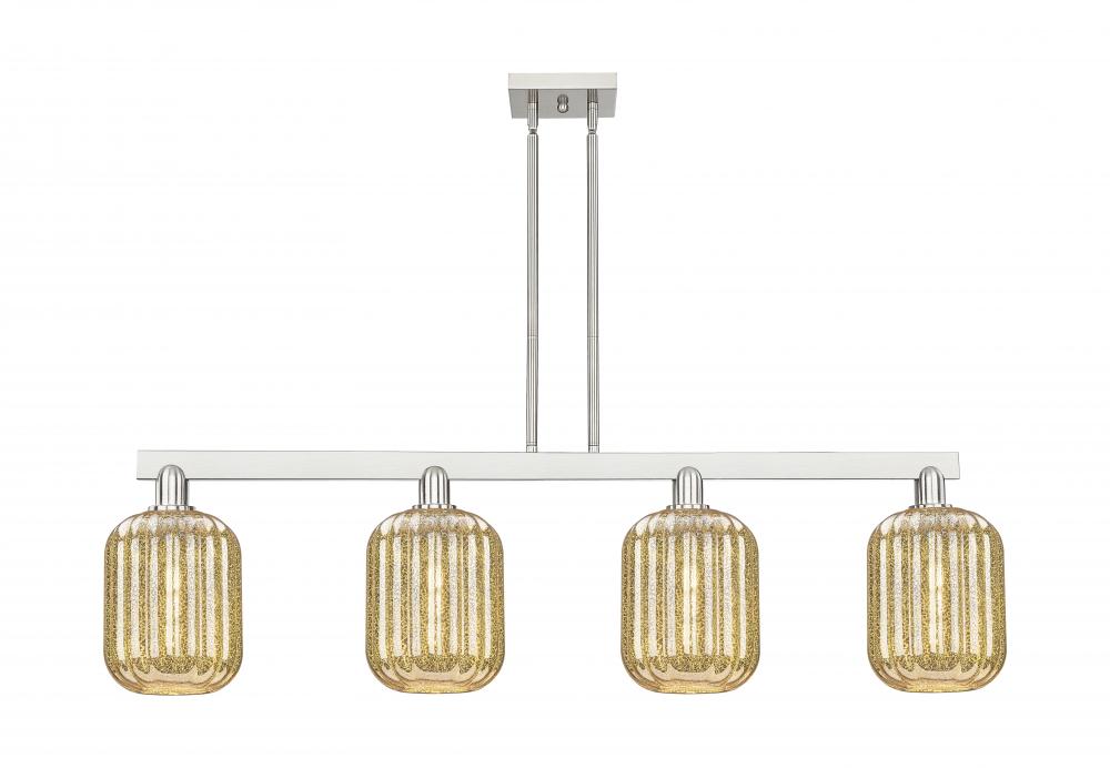 Preston - 4 Light - 48 inch - Brushed Satin Nickel - Cord hung - Island Light