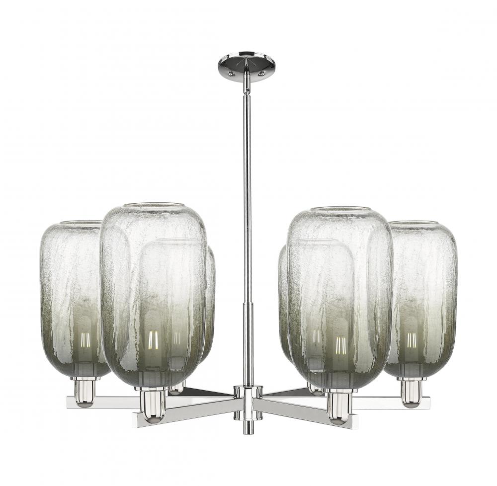 Brookhaven Cloche - 6 Light - 24 inch - Polished Nickel - Chandelier
