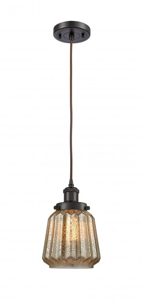 Chatham - 1 Light - 6 inch - Oil Rubbed Bronze - Cord hung - Mini Pendant