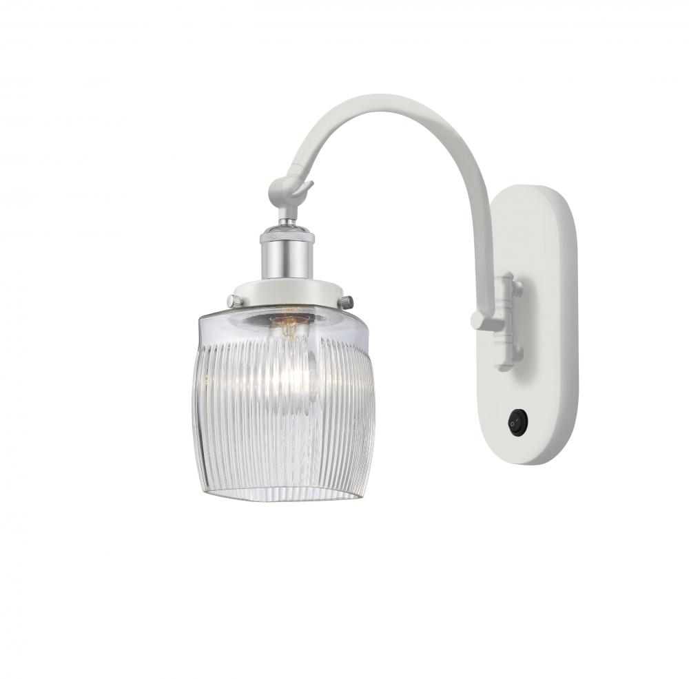 Colton - 1 Light - 6 inch - White Polished Chrome - Adjustable Swing Arm