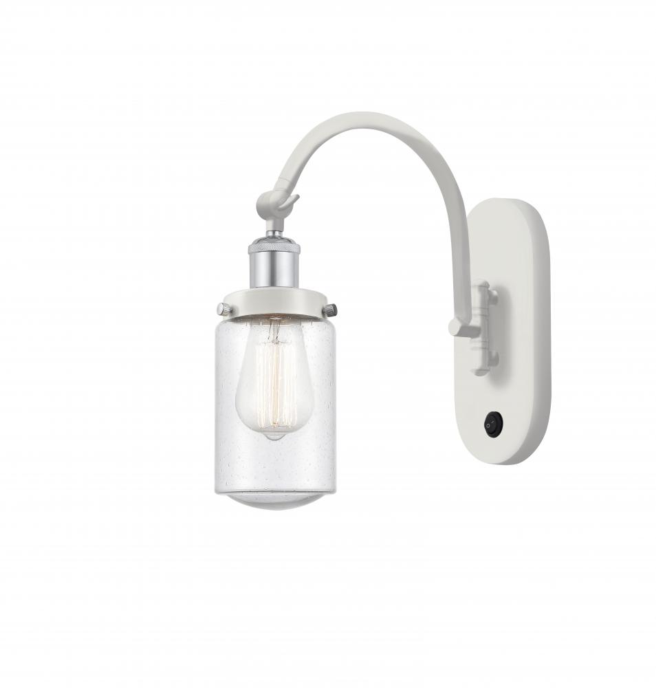 Dover - 1 Light - 5 inch - White Polished Chrome - Adjustable Swing Arm
