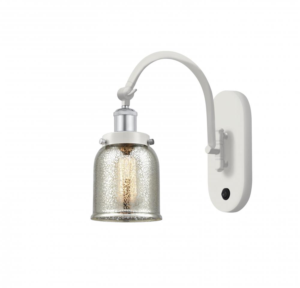 Bell - 1 Light - 5 inch - White Polished Chrome - Adjustable Swing Arm