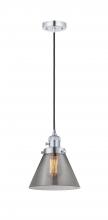 Innovations Lighting 201CSW-PC-G43-LED - Cone - 1 Light - 8 inch - Polished Chrome - Cord hung - Mini Pendant