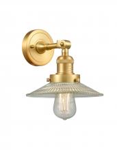 Innovations Lighting 203-SG-G2-LED - Halophane - 1 Light - 9 inch - Satin Gold - Adjustable Sconce