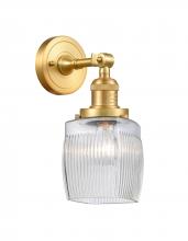 Innovations Lighting 203-SG-G302-LED - Colton - 1 Light - 6 inch - Satin Gold - Adjustable Sconce