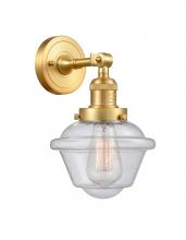 Innovations Lighting 203-SG-G534-LED - Oxford - 1 Light - 8 inch - Satin Gold - Adjustable Sconce