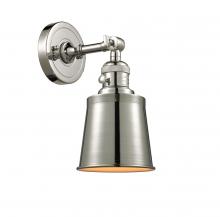Innovations Lighting 203SW-PN-M9-LED - Addison - 1 Light - 5 inch - Polished Nickel - Adjustable Sconce