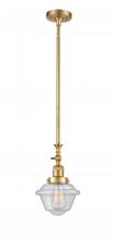 Innovations Lighting 206-SG-G534-LED - Oxford - 1 Light - 7 inch - Satin Gold - Stem Hung - Adjustable Mini Pendant