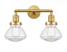Innovations Lighting 208-SG-G322 - Olean - 2 Light - 17 inch - Satin Gold - Adjustable Bath Vanity Light
