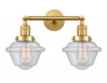 Innovations Lighting 208-SG-G534-LED - Oxford - 2 Light - 17 inch - Satin Gold - Adjustable Bath Vanity Light