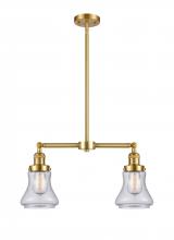 Innovations Lighting 209-SG-G194-LED - Bellmont - 2 Light - 21 inch - Satin Gold - Stem Hung - Adjustable Island Light