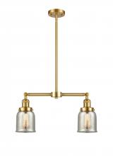 Innovations Lighting 209-SG-G58-LED - Bell - 2 Light - 21 inch - Satin Gold - Stem Hung - Adjustable Island Light