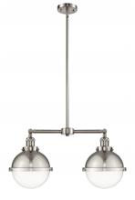 Innovations Lighting 209-SN-HFS-82-SN-LED - Hampden - 2 Light - 18 inch - Brushed Satin Nickel - Stem Hung - Adjustable Island Light
