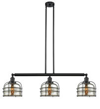 Innovations Lighting 213-BK-G78-CE - Bell Cage - 3 Light - 42 inch - Matte Black - Stem Hung - Adjustable Island Light