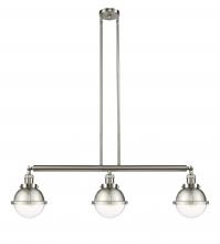 Innovations Lighting 213-SN-HFS-62-SN-LED - Hampden - 3 Light - 40 inch - Brushed Satin Nickel - Stem Hung - Adjustable Island Light