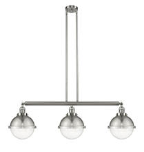 Innovations Lighting 213-SN-HFS-84-SN - Hampden - 3 Light - 42 inch - Brushed Satin Nickel - Stem Hung - Adjustable Island Light