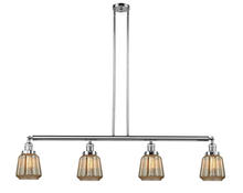 Innovations Lighting 214-PC-G146 - Chatham - 4 Light - 51 inch - Polished Chrome - Stem Hung - Adjustable Island Light